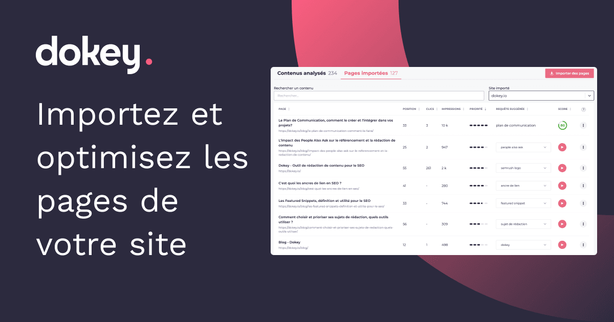 Changelog import pages